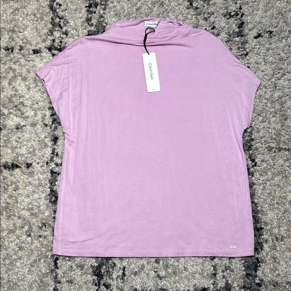 Calvin Klein Purple Relaxed Short Sleeve Tee - Picture 1 of 8